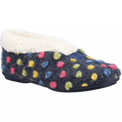 Fleet & Foster Snowberry Polka Dot Slippers