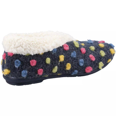 Fleet & Foster Snowberry Polka Dot Slippers