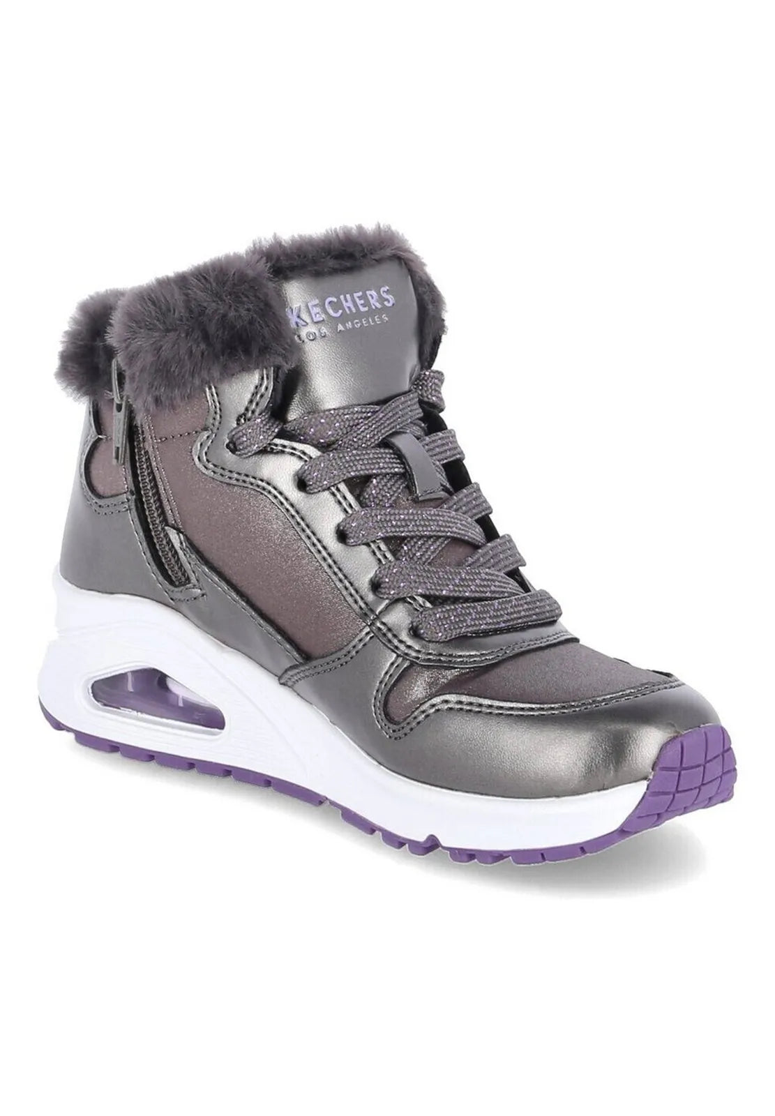 Skechers Girl's Uno Cozy on Air Street Lace up Boot