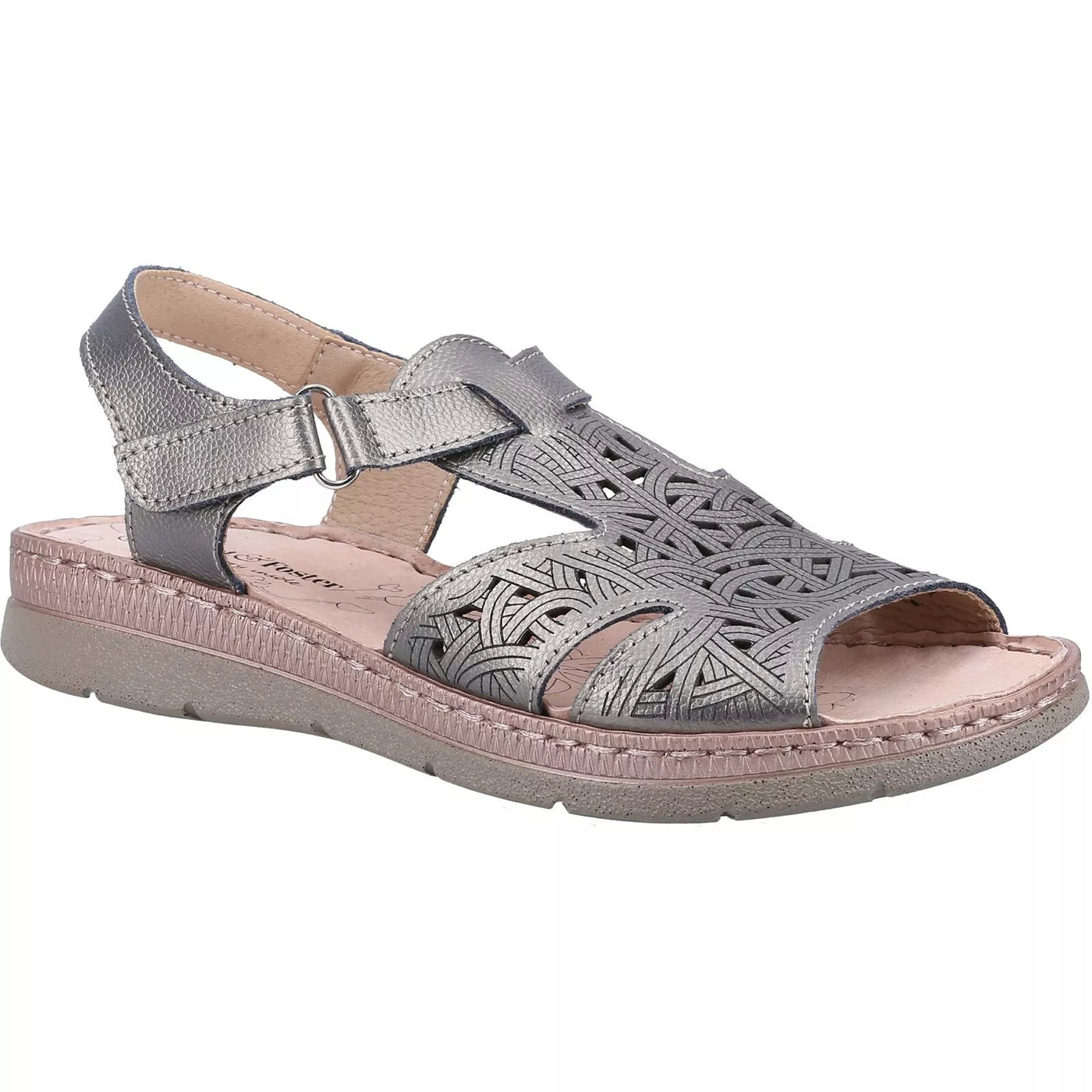 Fleet & Foster Women Ruth Memory Foam Leather Sandals