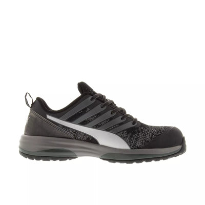 Puma Safety Charge Low Black Trainers with Steel Toe Shoes