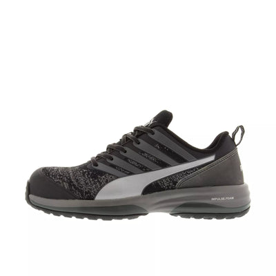 Puma Safety Charge Low Black Trainers with Steel Toe Shoes