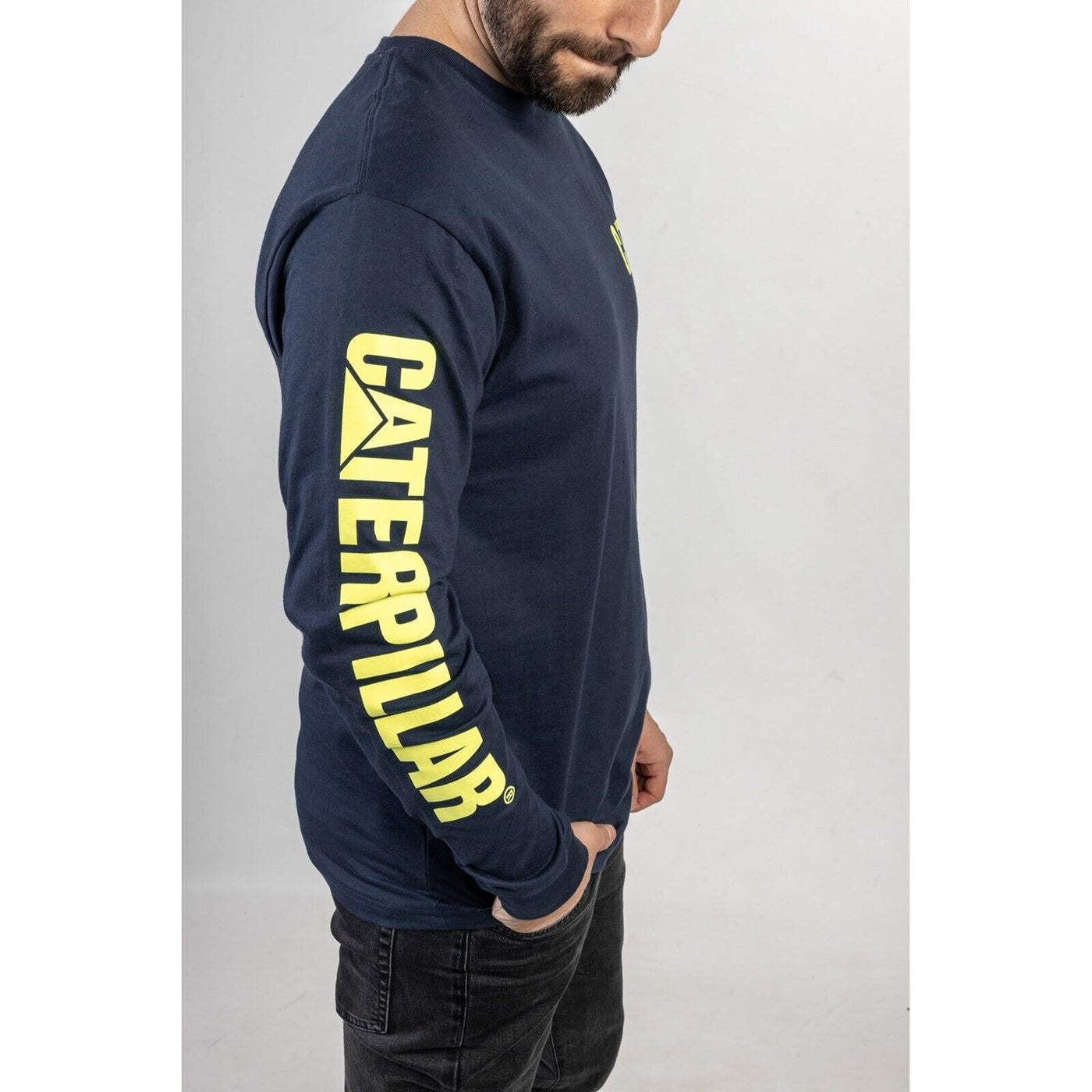 Caterpillar Trademark Banner Long Sleeved T-shirt