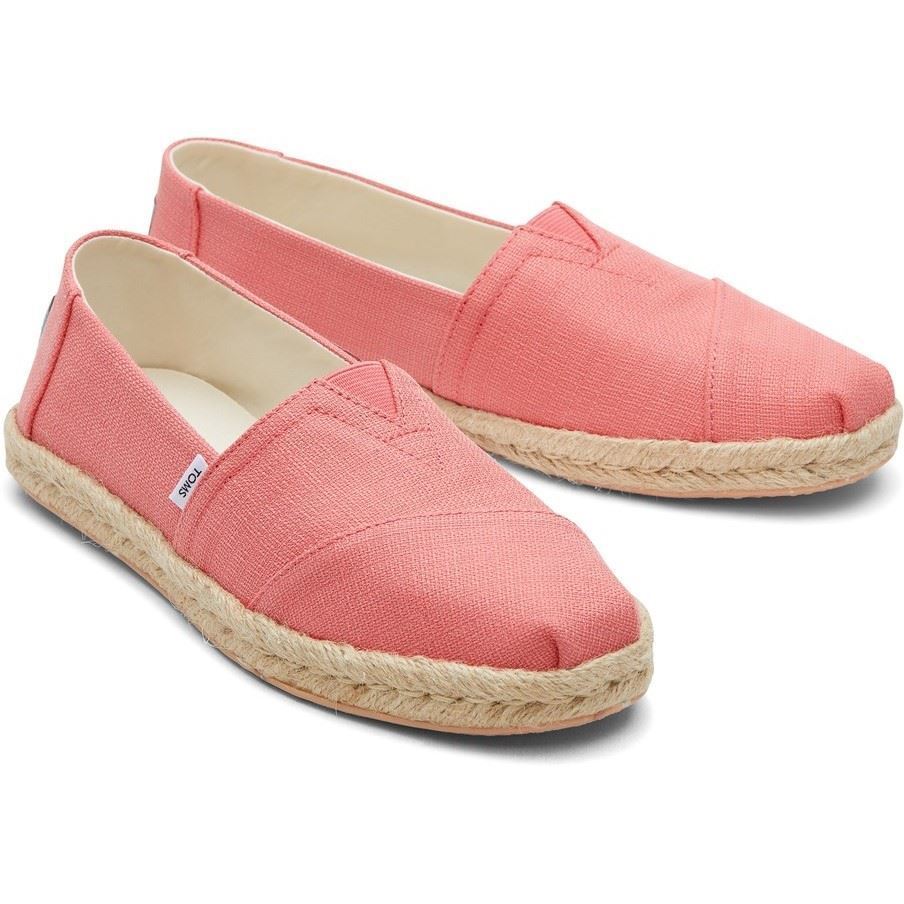 Toms Womens Alpargata Platform Eco Rope Espadrille - Faded Rose