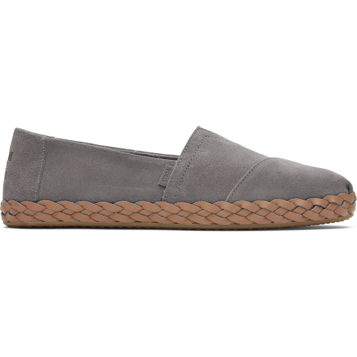 Toms Womens Alpargata Leather Wrap Loafer Flat