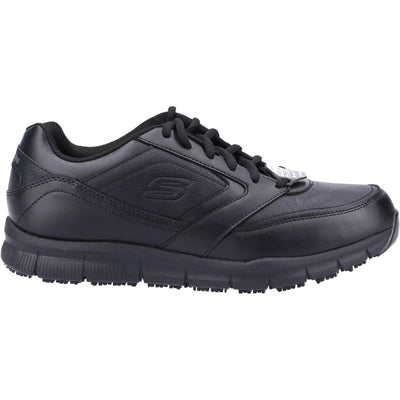 Skechers  Work Nampa Wyola Occupational Lace Up Black Trainer Shoe