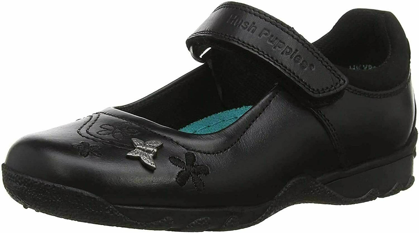 Hush Puppies Clare Girls Back to School Shoe in Black