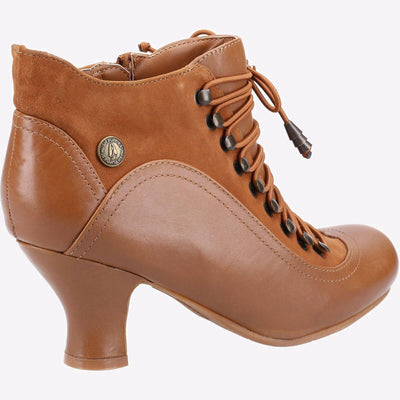 Hush Puppies Vivianna Victorian Wide Fit Leather Lace Up Boot