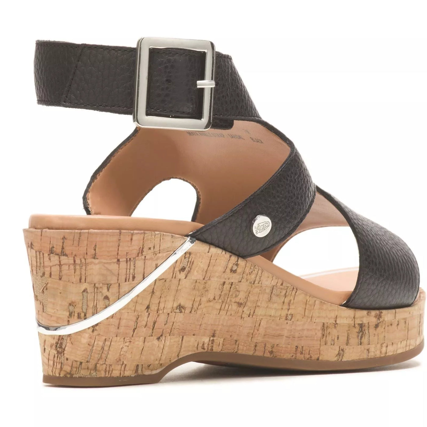 Hush Puppies Ladies Maya Ankle Strap Leather Sandals