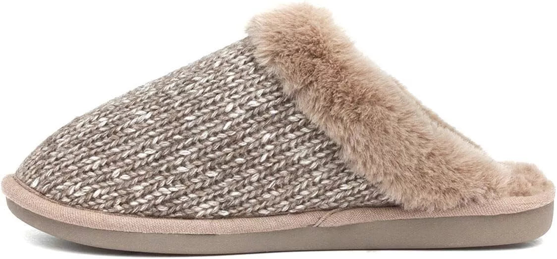 Rocket Dog Taupe Rosie Glenview Knit Comfort Slipper