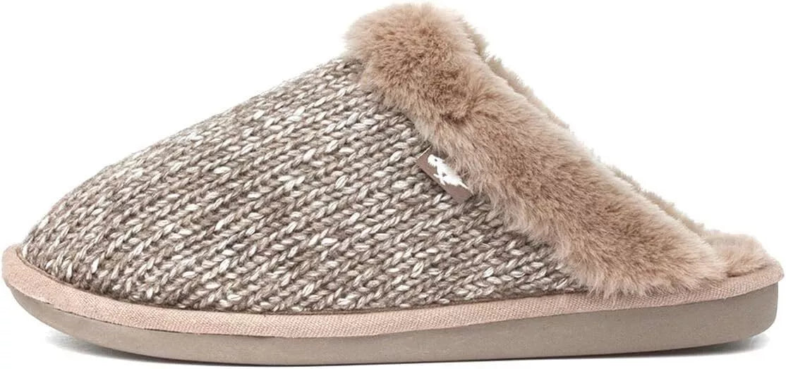 Rocket Dog Taupe Rosie Glenview Knit Comfort Slipper