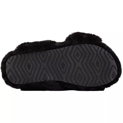 Toms Susie Women's Black Faux Fur Mule Slippers