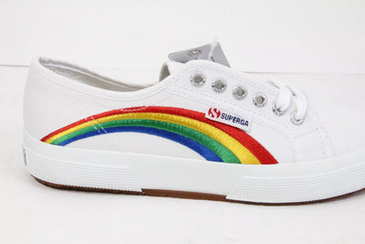 Superga Women's Rainbow Embroidery Trainer