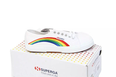 Superga Women's Rainbow Embroidery Trainer