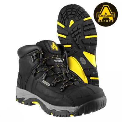 Amblers Safety S3 Mens Waterproof Black Safety Boot