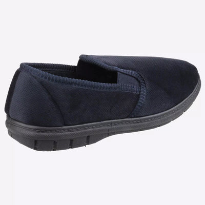 Fleet & Foster Men's John Twin Gusset Memory Foam Slipper