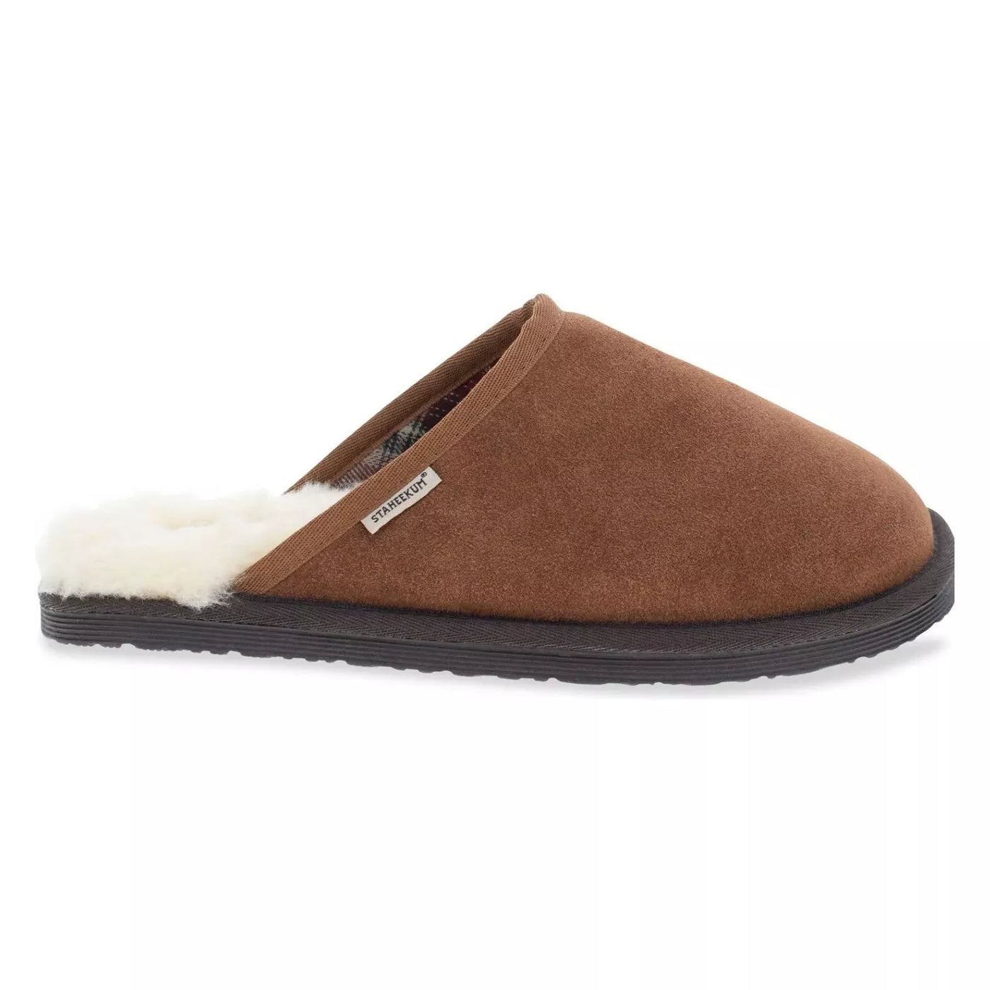 Lambretta Mule Steve Madden Men’s Suede Faux Shearling Rubber Sole Slippers