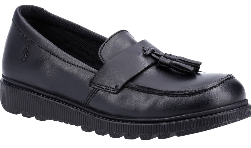 Hush Puppies Faye Teala Loafer Heel Padding Enhances Comfort School Shoe