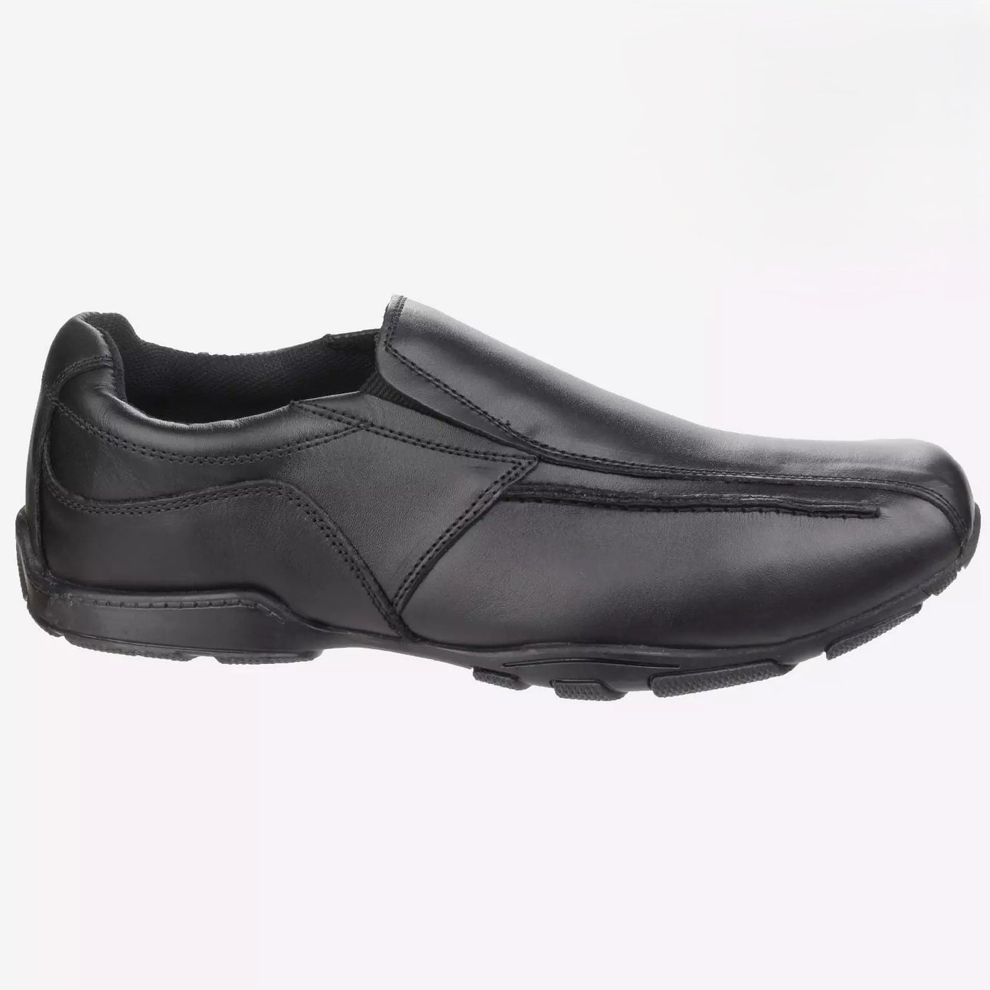 Hush Puppies Freddy Boys Hook & Loop Formal  Leather School Shoe