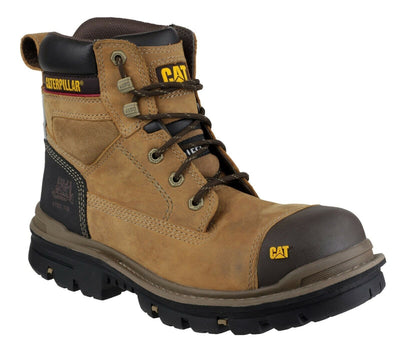 Caterpillar Gravel Men's Water Resistant Safety Boots In Dark Beige