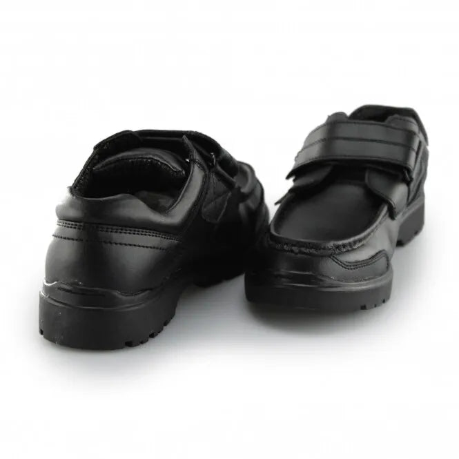 Us Brass Ted/kirk Velcro  Reasan Sawrus Infant Black Strap Leather Shoes