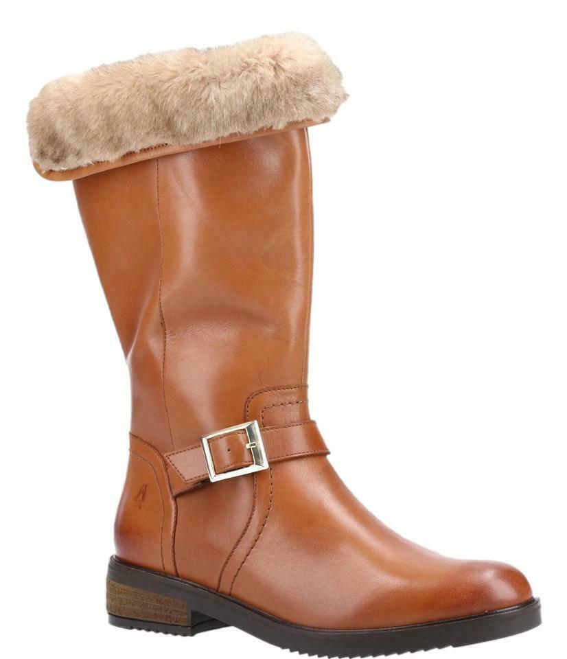 Hush Puppies Ladies Bonnie Leather Mid Boots