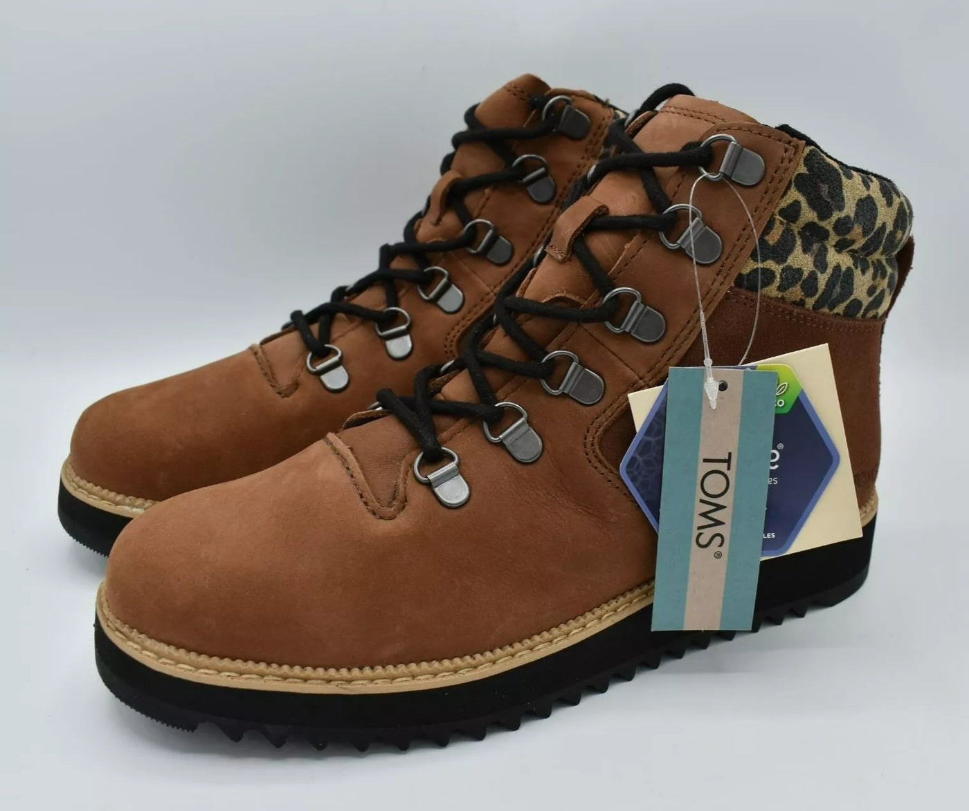 Toms Mojave Suede Waterproof Lace Up Brown Boots