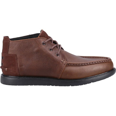 Toms Navi Moc Chukka Men's Brown Genuine Leather Oxford Lace-Up Boots