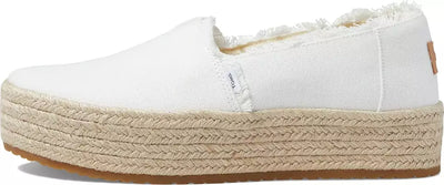 Toms Women Valencia Espadrille Shoes- White