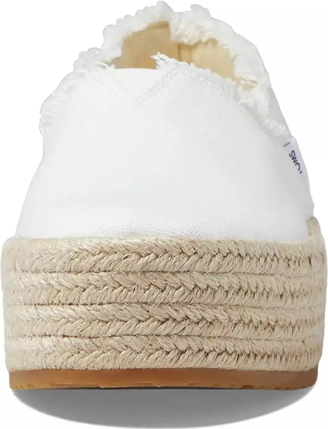 Toms Women Valencia Espadrille Shoes- White