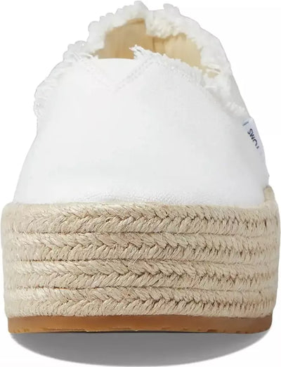 Toms Women Valencia Espadrille Shoes- White