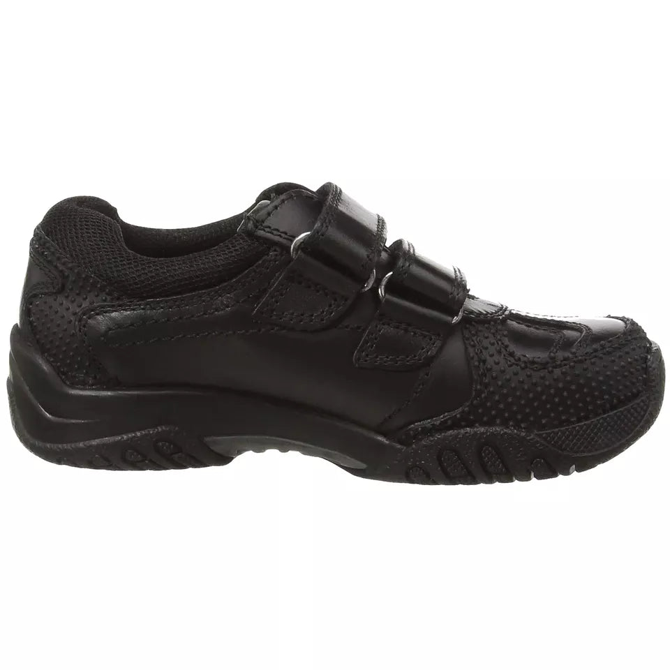 Hush Puppies Boys Black Tim Senior School Shoes