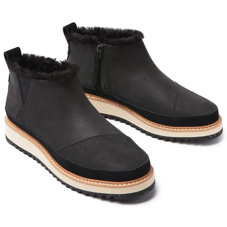 Toms Marlo Ladies Suede Sawtooth Sole Boots