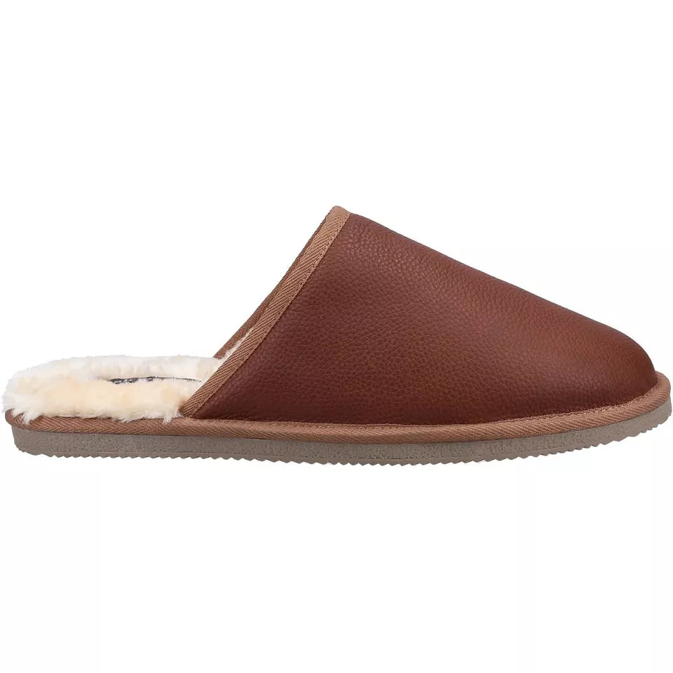 Hush Puppies Coady Leather Dark Slipper