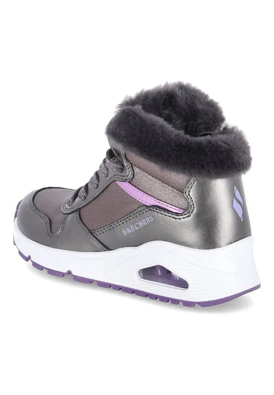 Skechers Girl's Uno Cozy on Air Street Lace up Boot