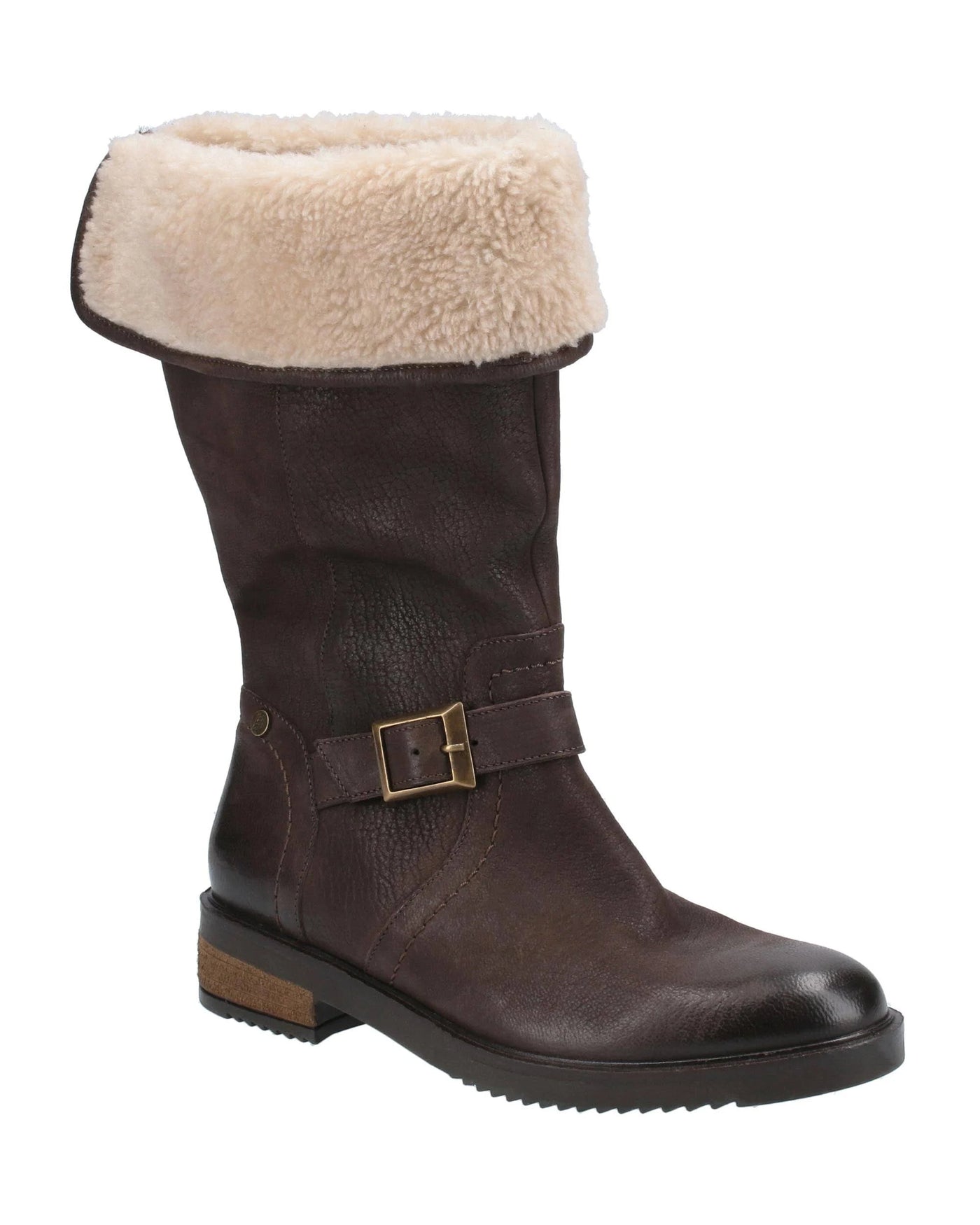 Hush Puppies Ladies Bonnie Leather Mid Boots