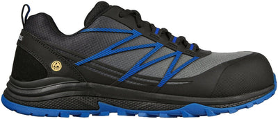 Skechers Workwear Puxal Black/Blue Safety Trainers with Metal-Free Toes