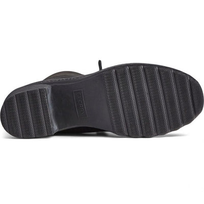 Sperry Saltwater Lace-Up Combat  Heel Leather Boots