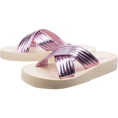 Rocket Dog Ladies Moon Shimmy Slip On Sandal Pink