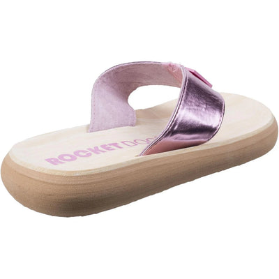 Rocket Dog Ladies Spotlight Shimmy Slip-On Sandals (Pink)