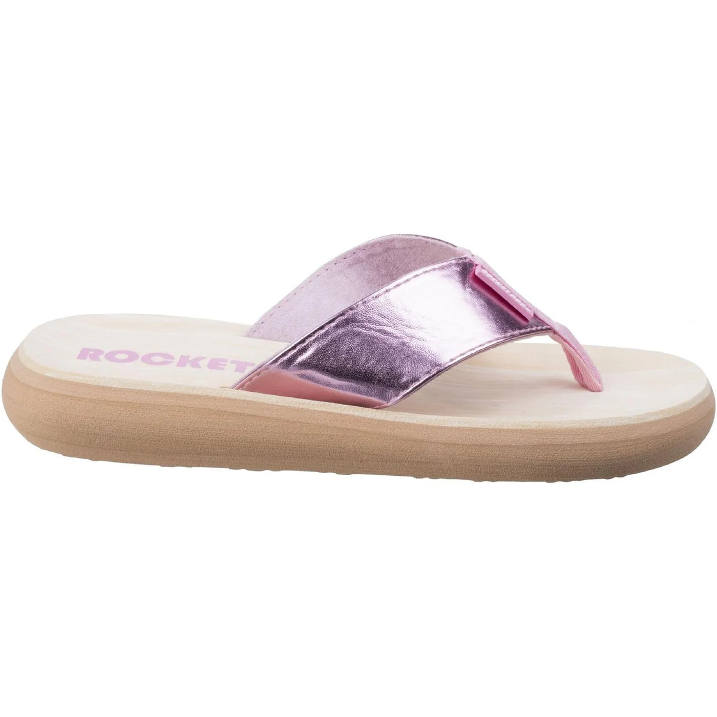 Rocket Dog Ladies Spotlight Shimmy Slip-On Sandals (Pink)