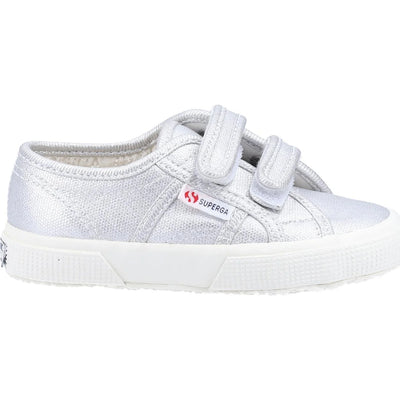 Superga Kids Strap Canvas Grey Shoes