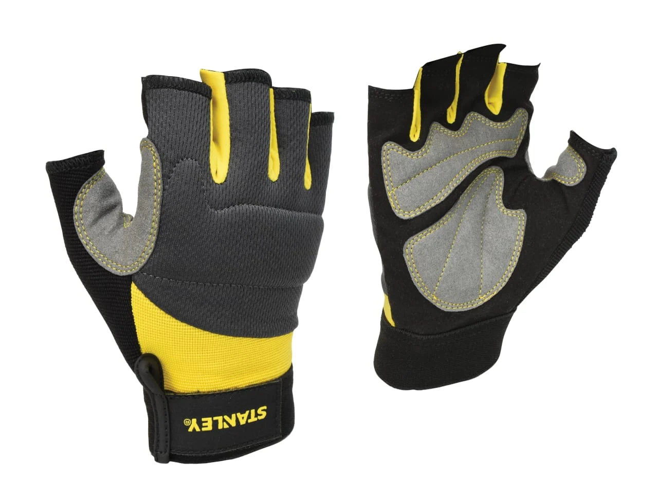 Stanley Large Breathable Fingerless Performance Work Gloves for Site Use