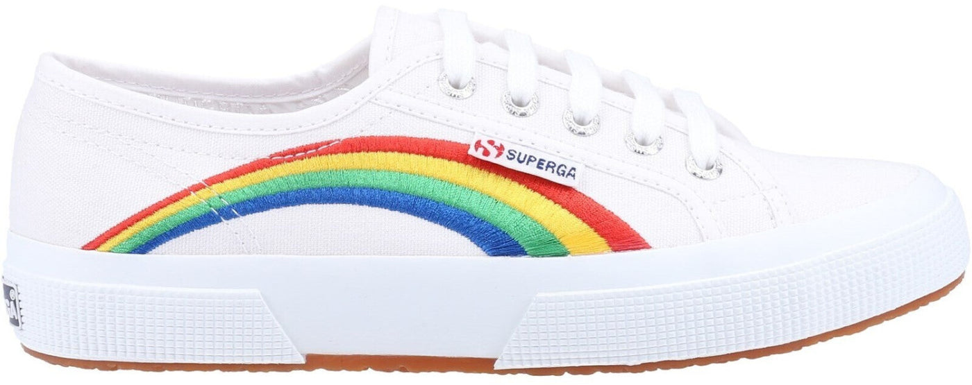 Superga Women's Rainbow Embroidery Trainer