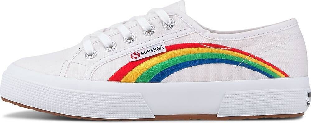 Superga Women's Rainbow Embroidery Trainer