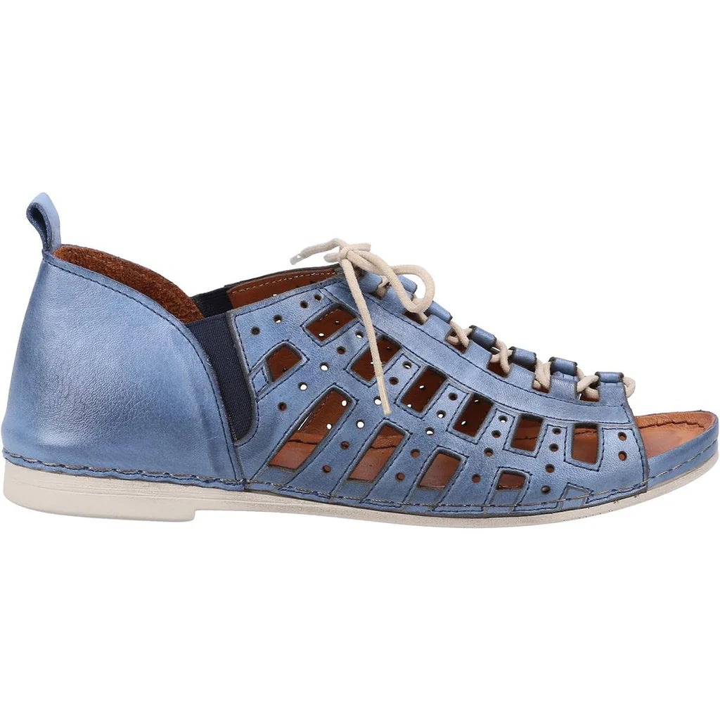 Riva Newport Women Leather Lace Up Casual Shoe