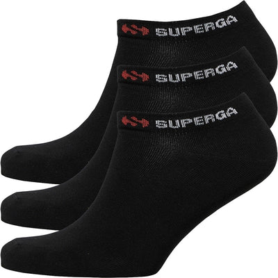 Superga No Show Mens /Womens Pairs Ankle Socks Black