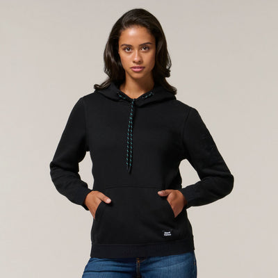 Hard Yakka Gladiator Elastic Black Sleeve Hoodie