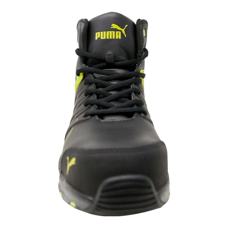 Puma Safety Men's Velocity Black/Yellow Mid Work Boots